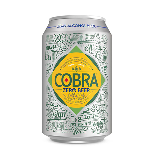 cobra zero alcohol beer can