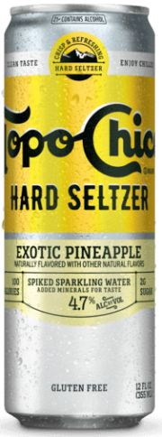 Topo Chico Hard Seltzer Exotic Pineapple 12oz can